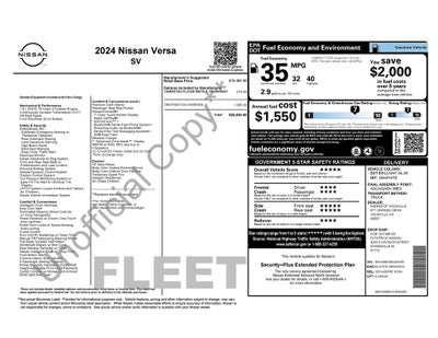 2024 Nissan Versa 1.6 SV