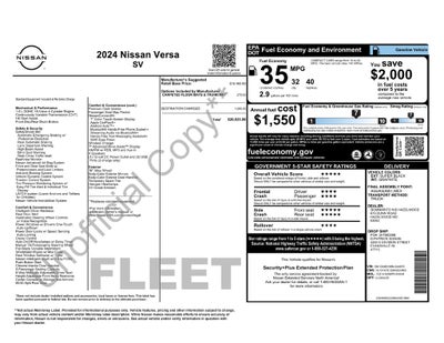 2024 Nissan Versa 1.6 SV