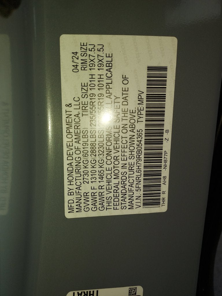 2024 Honda Odyssey Sport