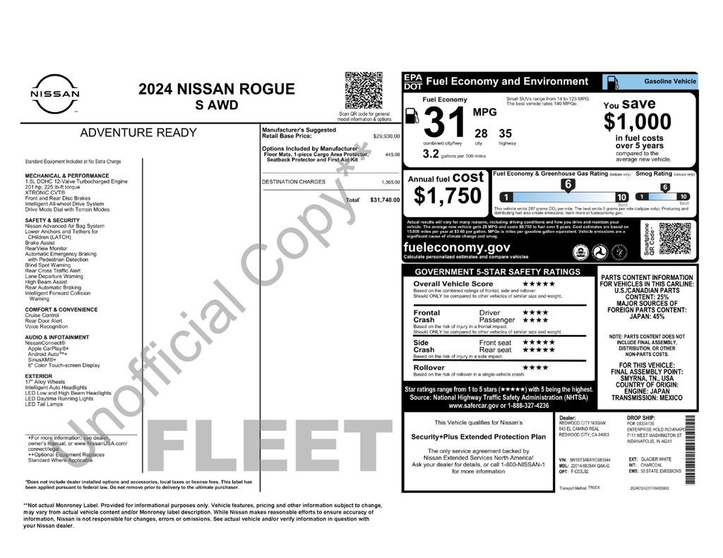 2024 Nissan Rogue S
