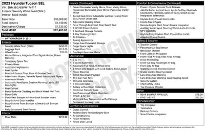 2023 Hyundai Tucson SEL