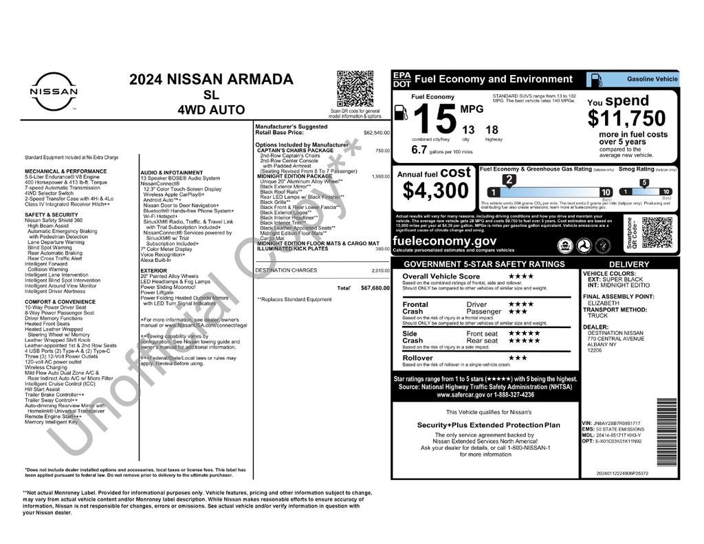 2024 Nissan Armada SL