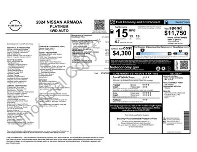 2024 Nissan Armada Platinum