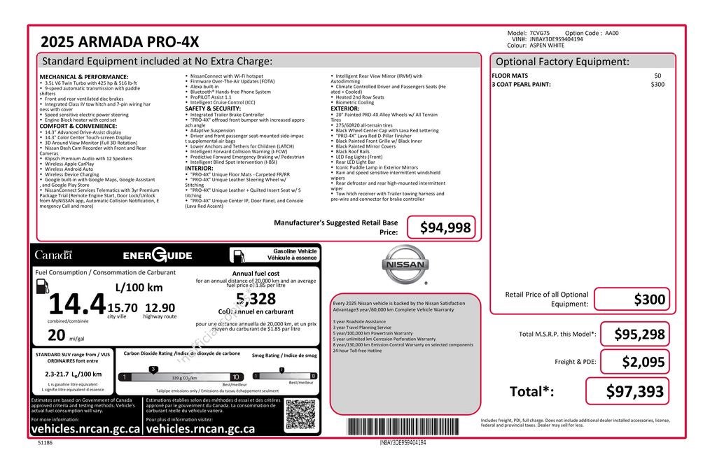 2025 Nissan Armada PRO-4X