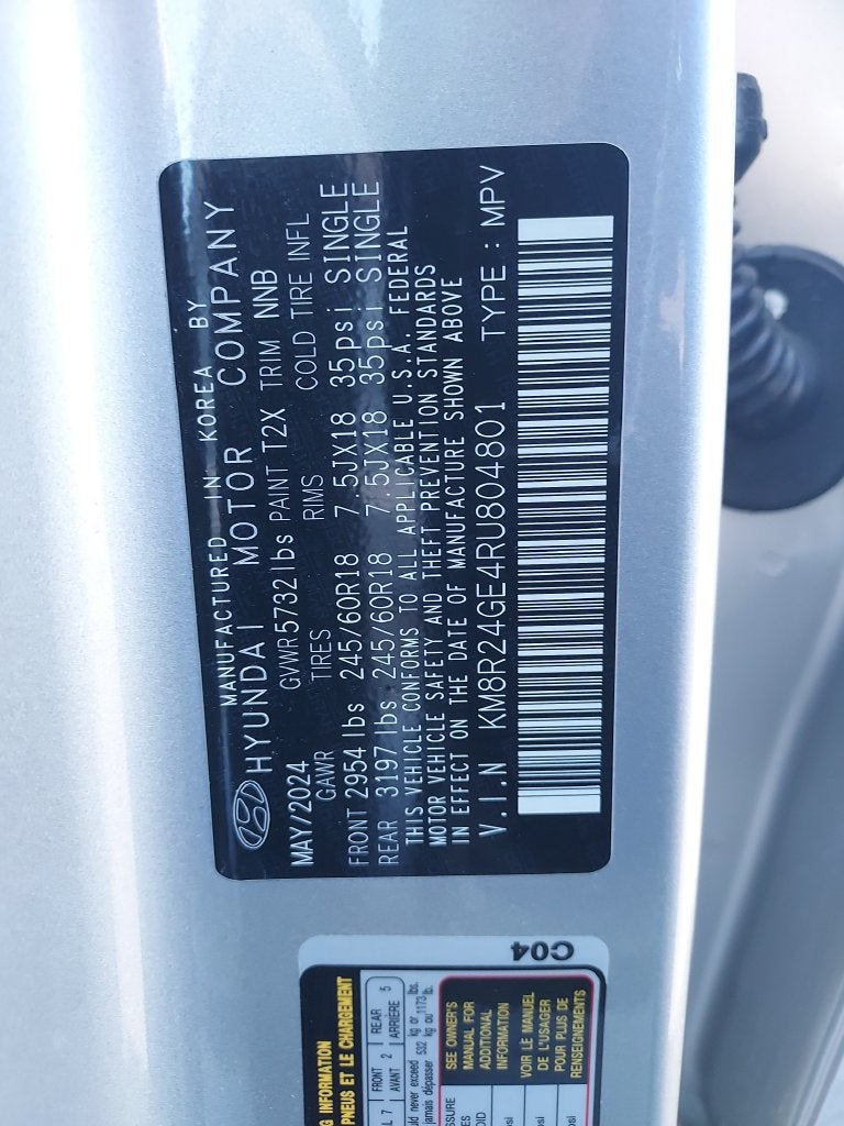2024 Hyundai Palisade SEL 7 Passenger