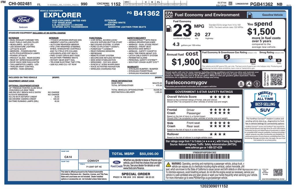 2023 Ford Explorer Limited