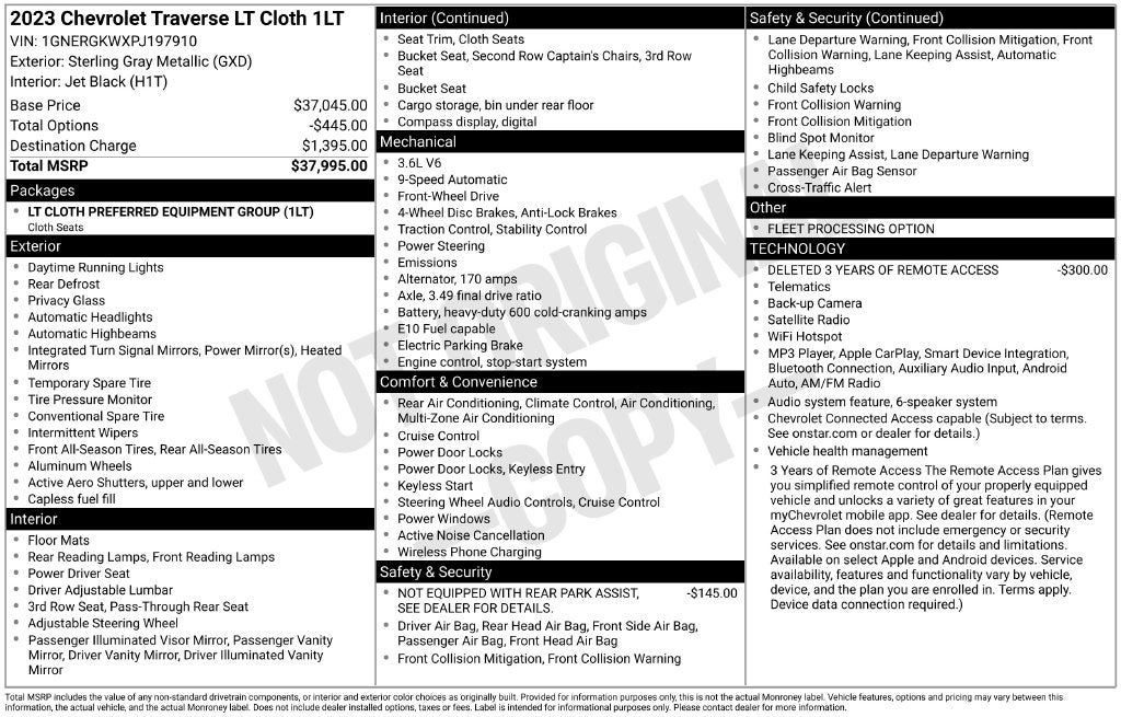 2023 Chevrolet Traverse LT 1LT