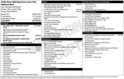 2025 RAM 3500 Big Horn