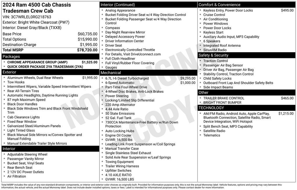 2024 RAM 4500HD Tradesman