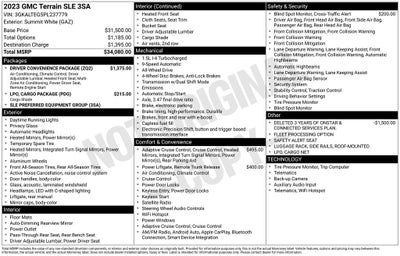 2023 GMC Terrain SLE
