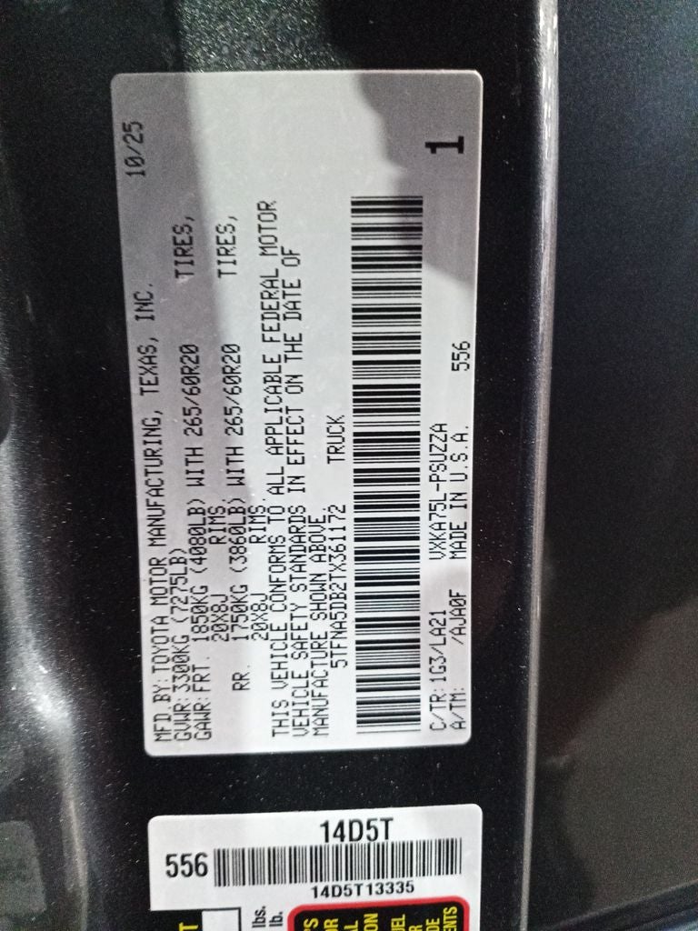 2026 Toyota Tundra Platinum