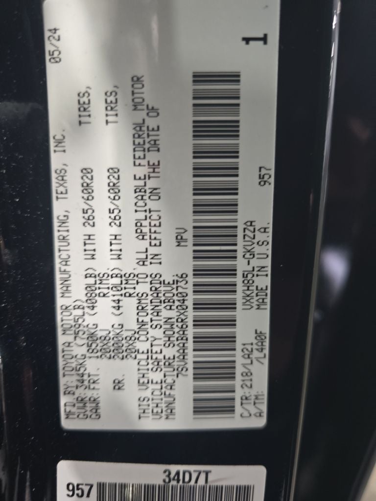 2024 Toyota Sequoia Platinum