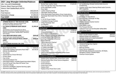 2021 Jeep Wrangler Unlimited Rubicon **XTREME RECON**