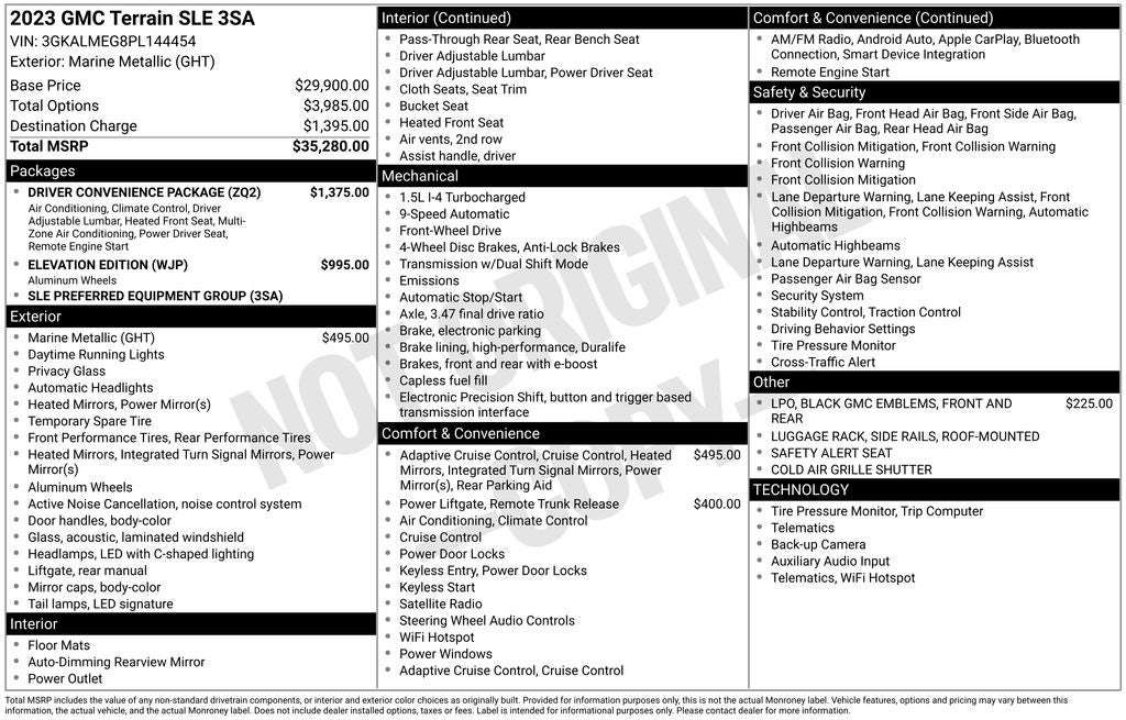 2023 GMC Terrain SLE