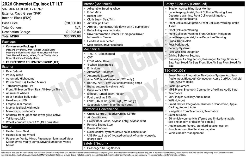 2026 Chevrolet Equinox LT