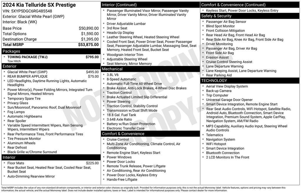 2024 Kia Telluride SX-Prestige