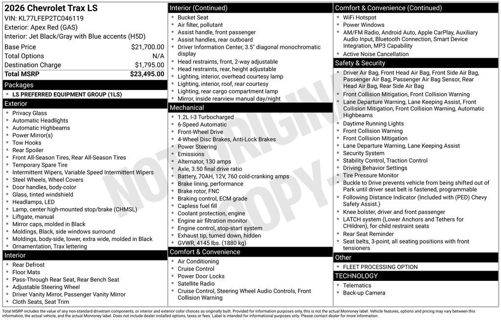 2026 Chevrolet Trax LS