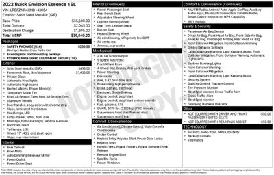 2022 Buick Envision Essence
