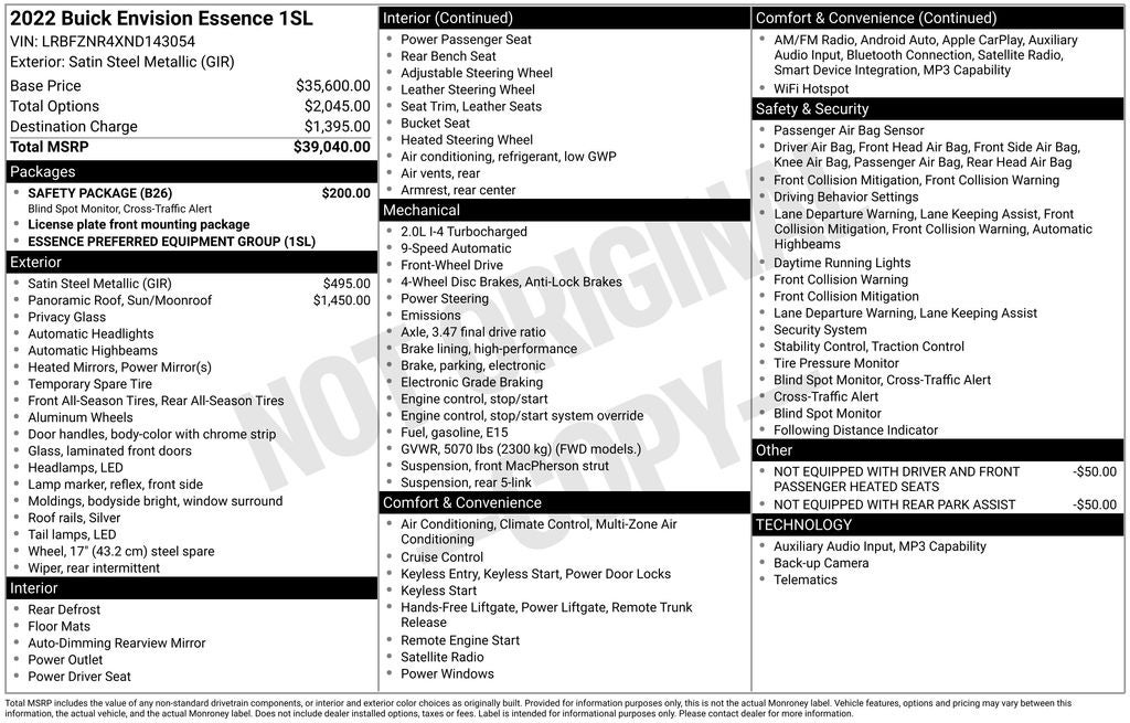 2022 Buick Envision Essence