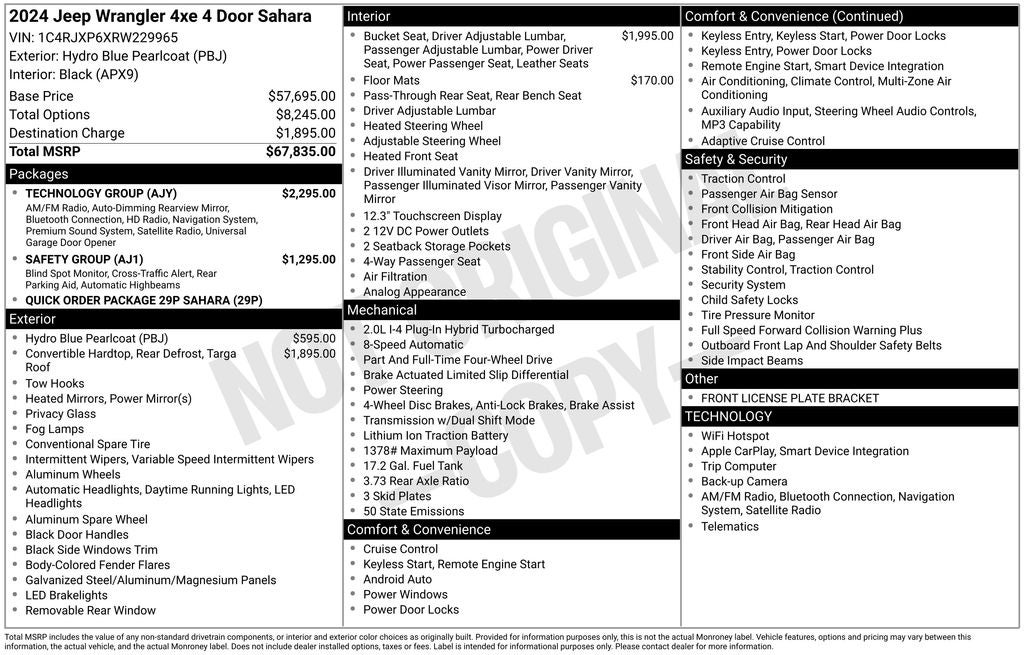 2024 Jeep Wrangler Sahara 4xe