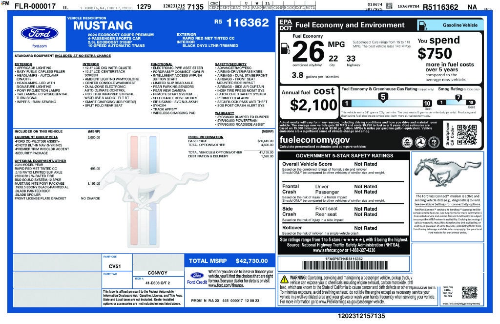2024 Ford Mustang EcoBoost Premium