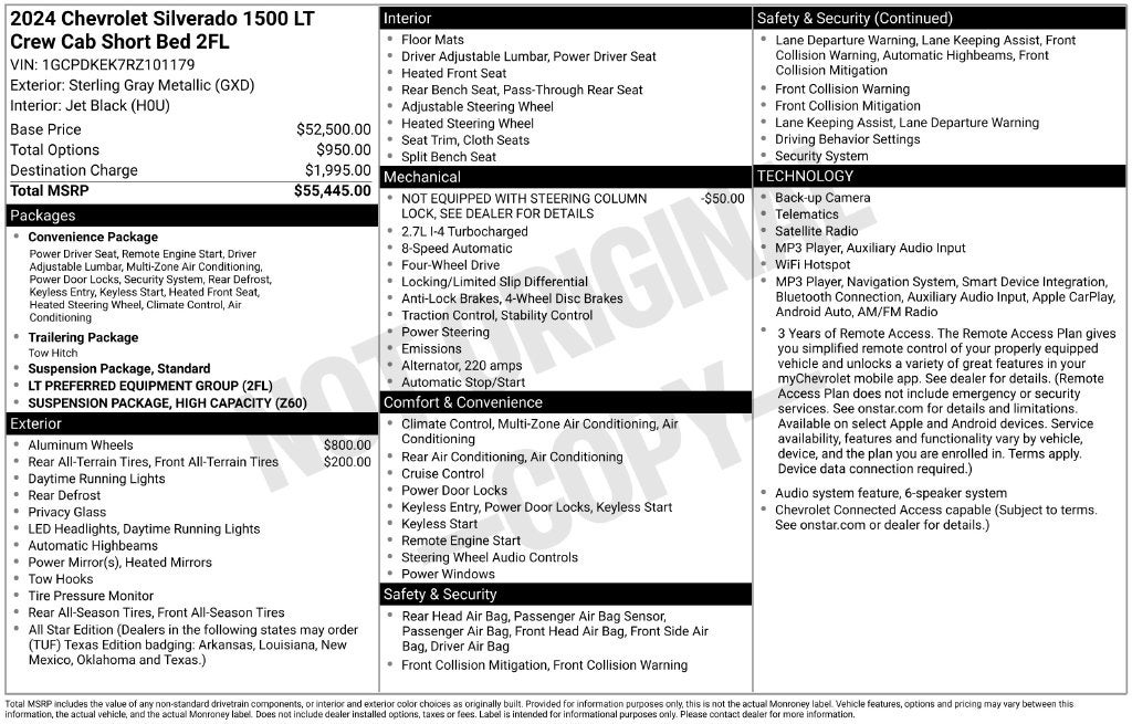 2024 Chevrolet Silverado 1500 LT
