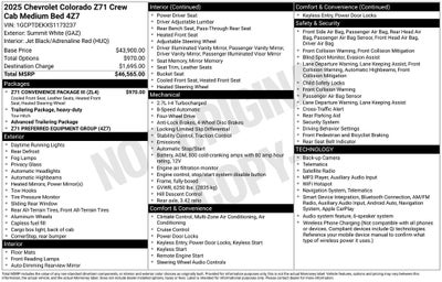 2025 Chevrolet Colorado Z71