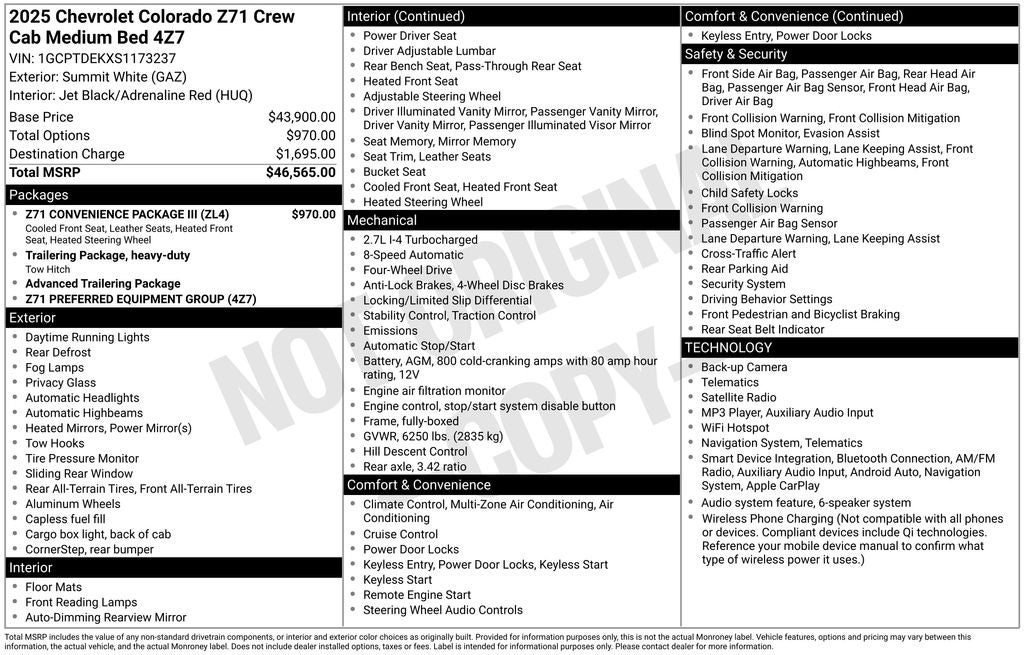 2025 Chevrolet Colorado Z71