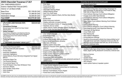 2025 Chevrolet Traverse LT 2LT