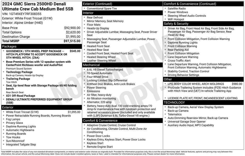 2024 GMC Sierra 2500HD Denali Ultimate