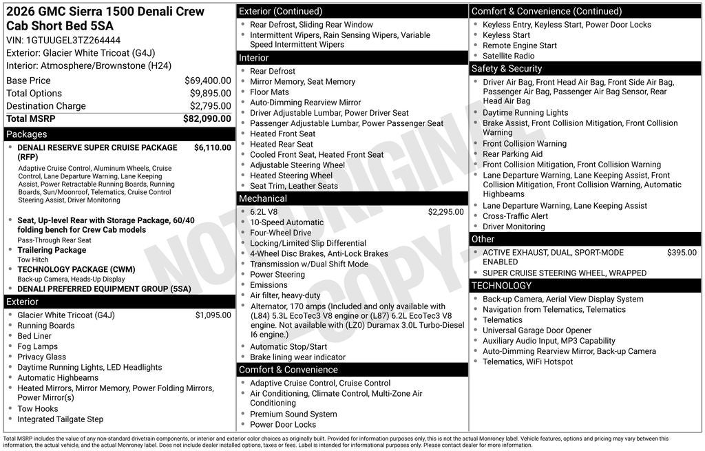2026 GMC Sierra 1500 Denali