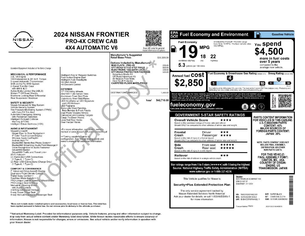 2024 Nissan Frontier PRO-4X