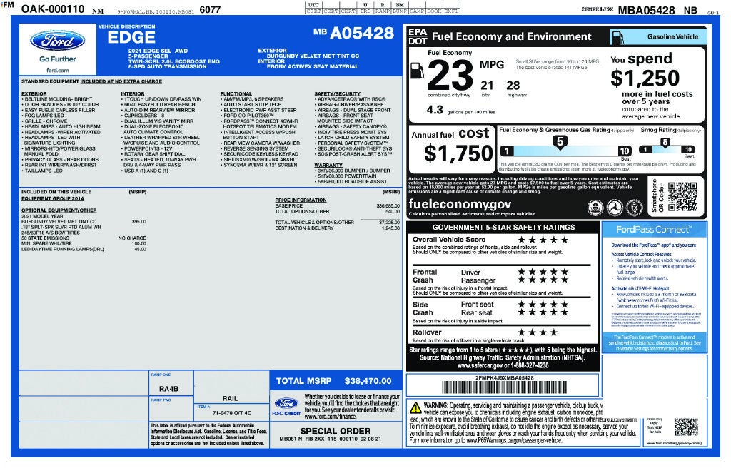 2021 Ford Edge SEL