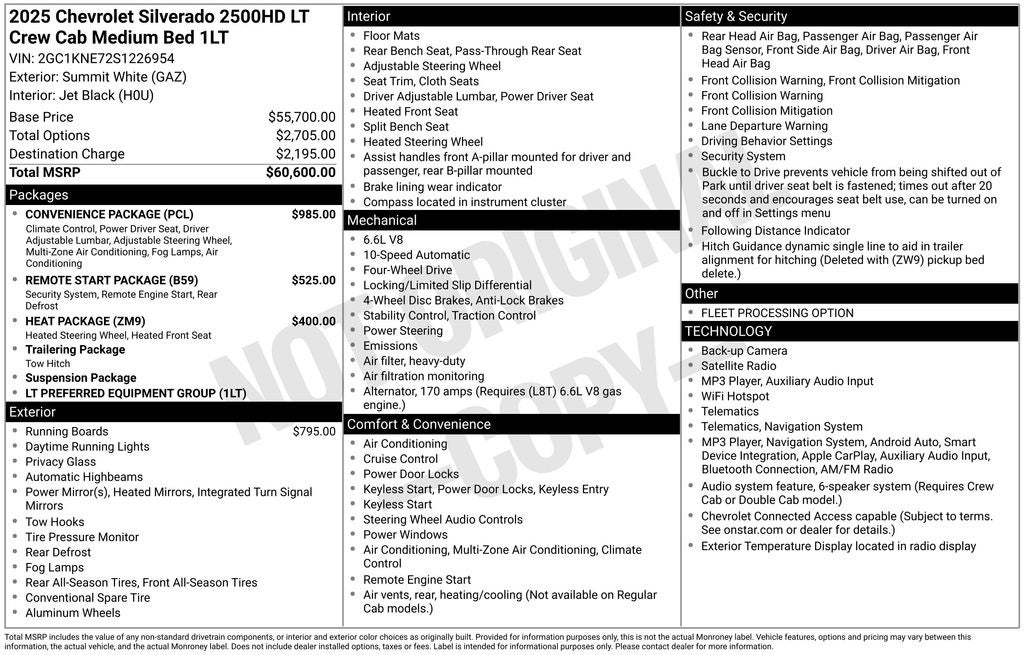 2025 Chevrolet Silverado 2500HD LT