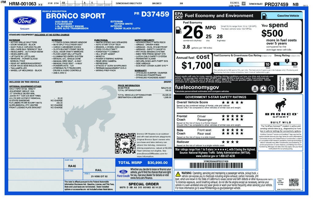 2023 Ford Bronco Sport Base