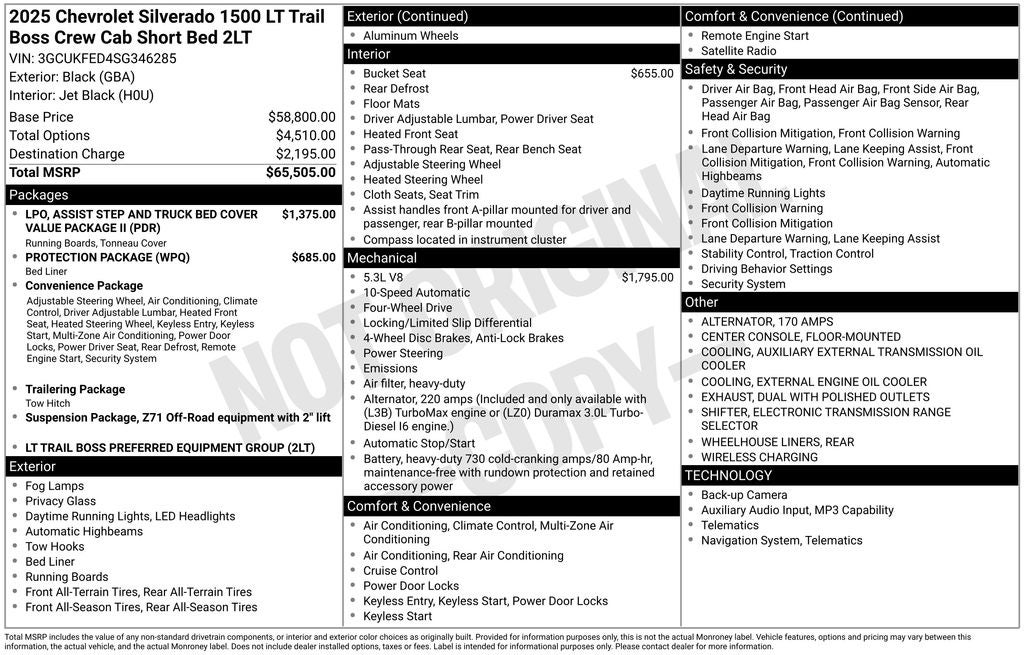 2025 Chevrolet Silverado 1500 LT Trail Boss