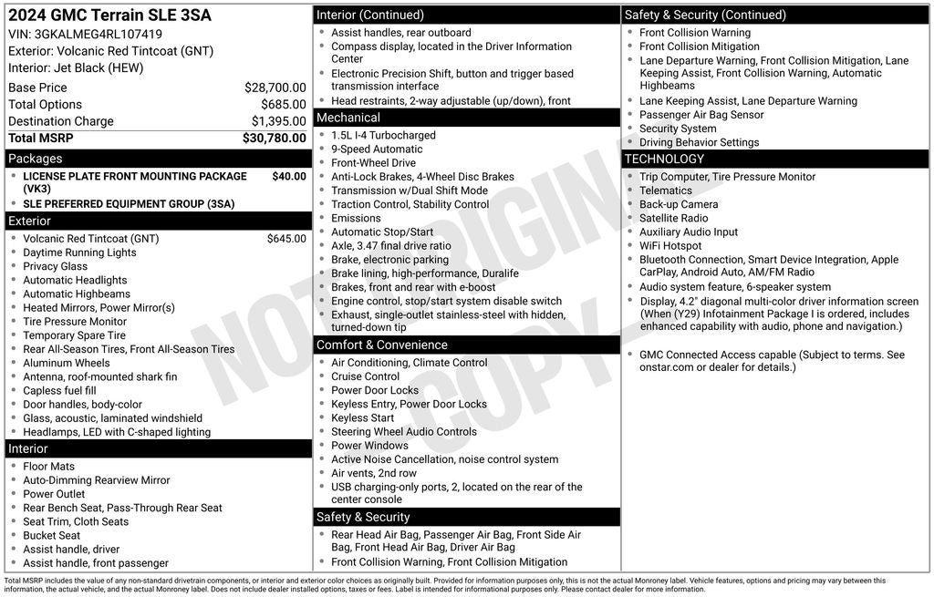 2024 GMC Terrain SLE