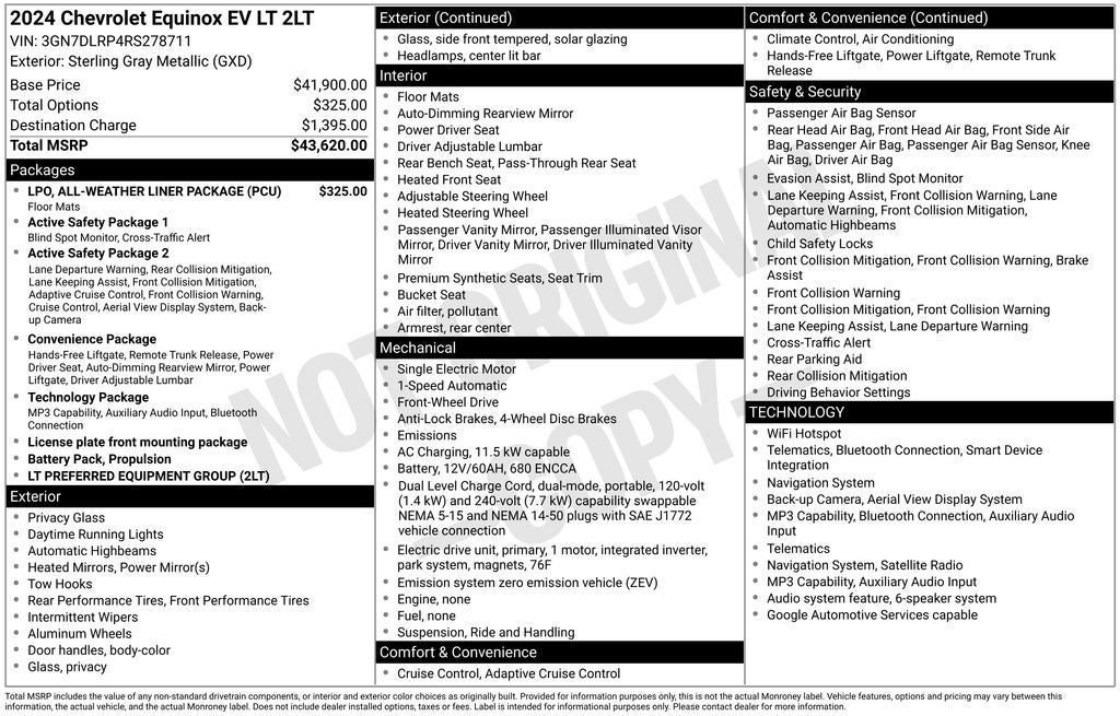 2024 Chevrolet Equinox EV LT