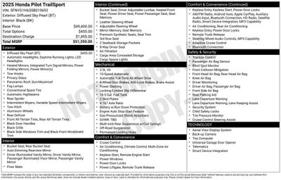 2025 Honda Pilot TrailSport