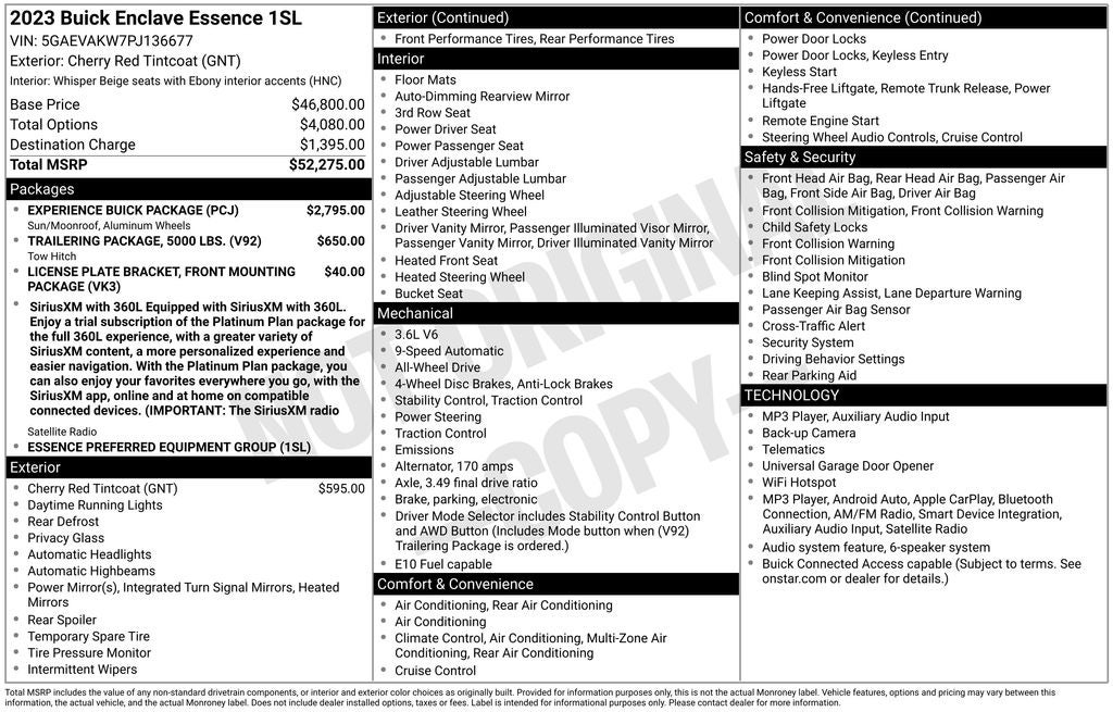 2023 Buick Enclave Essence