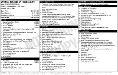 2024 Kia Telluride SX-Prestige X-Pro