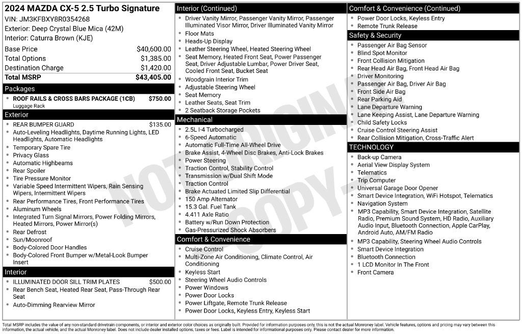 2024 Mazda Mazda CX-5 2.5 Turbo Signature