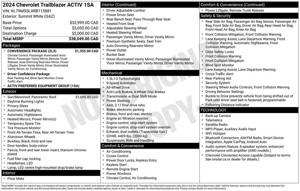 2024 Chevrolet TrailBlazer ACTIV