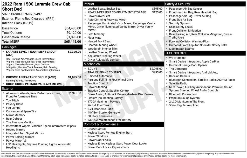 2022 RAM 1500 Laramie