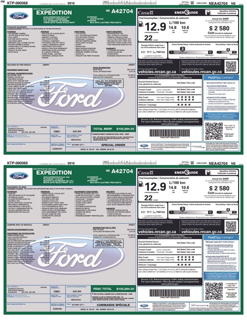 2022 Ford Expedition Platinum