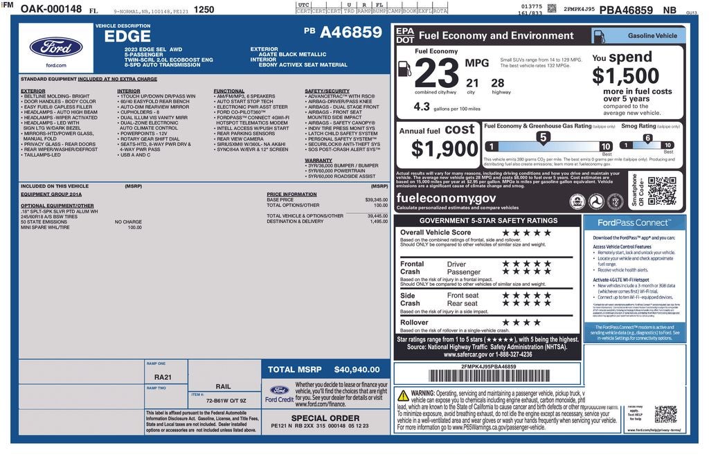 2023 Ford Edge SEL
