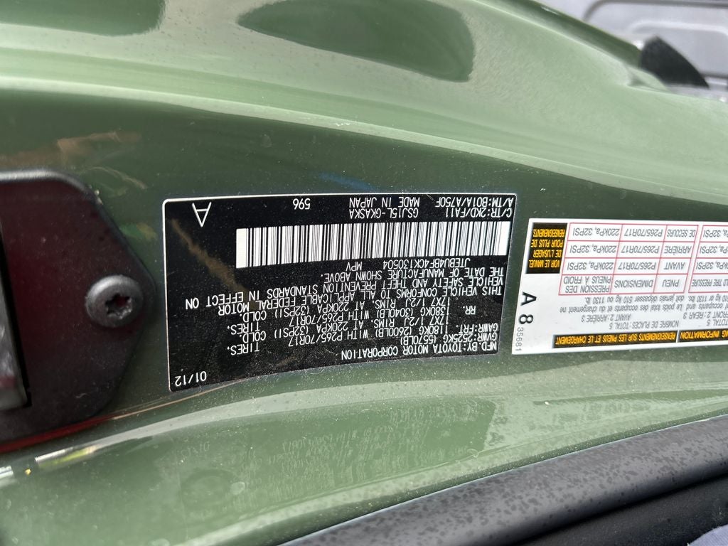 2012 Toyota FJ Cruiser Base