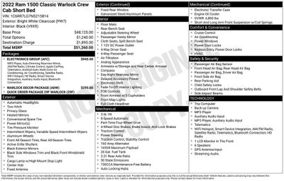 2022 RAM 1500 Classic Warlock