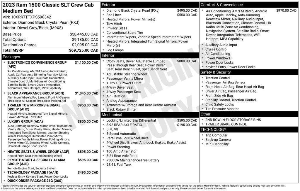 2023 RAM 1500 Classic SLT