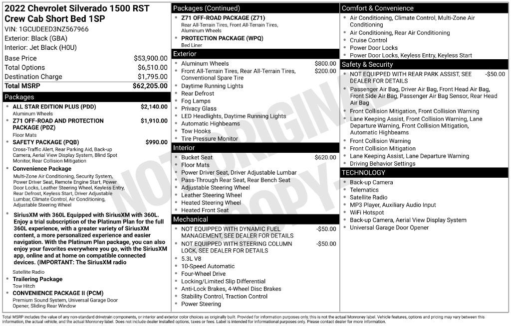 2022 Chevrolet Silverado 1500 RST